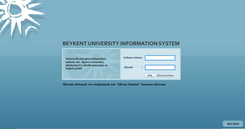 beykent universitesi obs girisi ogrenci bilgi sistemi